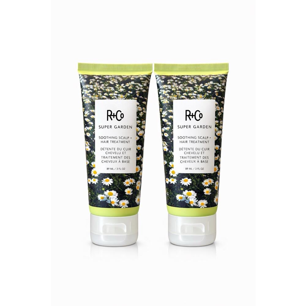 R+Co Super Garden Soothing Scalp Hair Treatment 3 fl oz x2 Duo